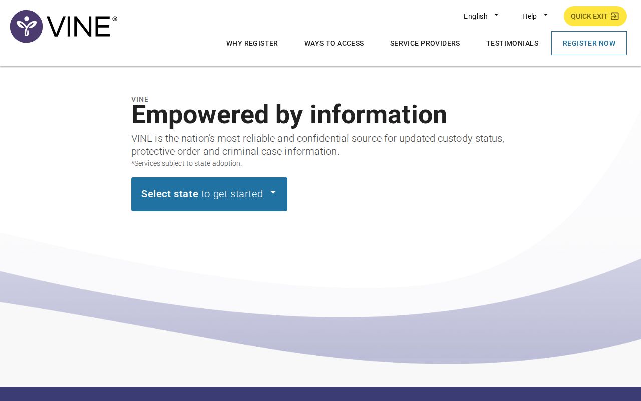Texas custody notification record channel serving Tarrant County
